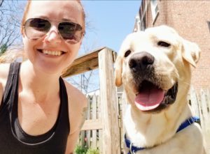 Natasha D. - A Barkly Pets dog walker pictured with her favorite pup Jefferson.