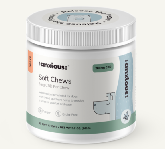 The Anxious Pet's dog chews with CBD.